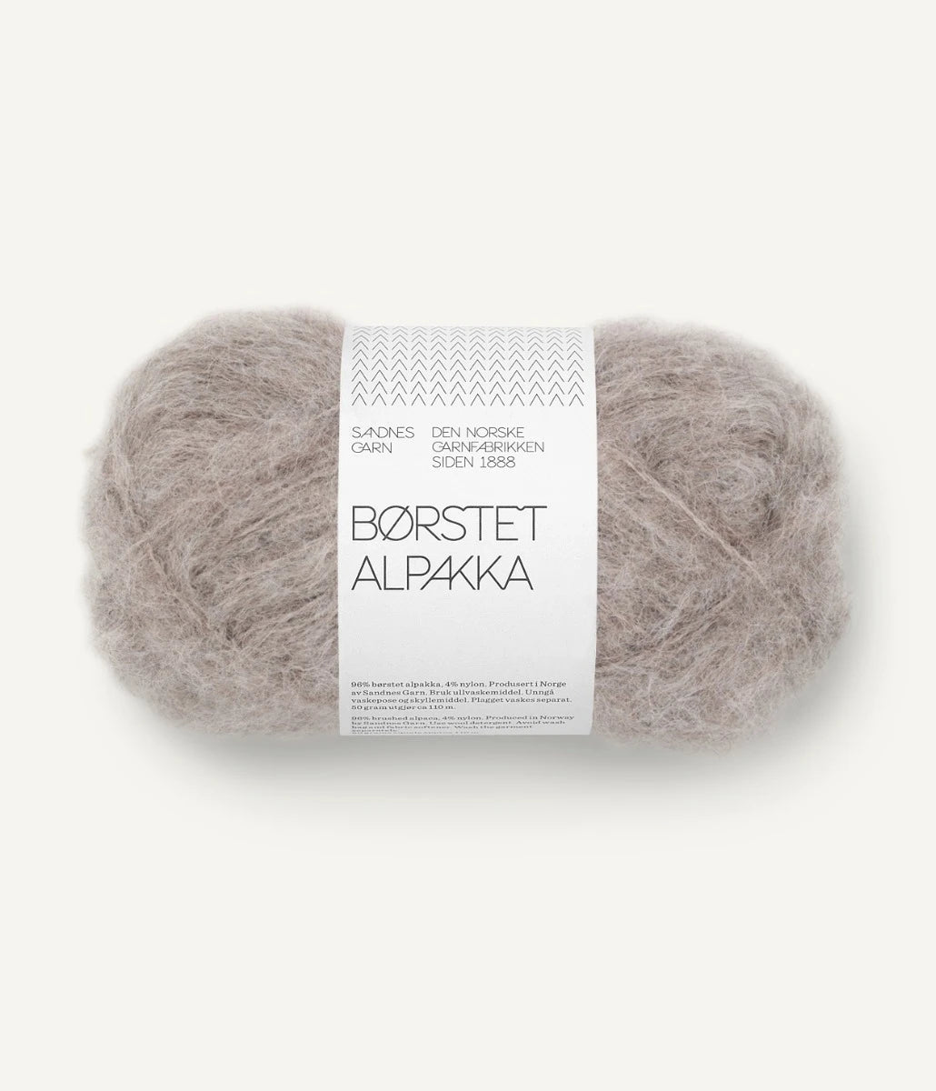 BØRSTET ALPAKKA