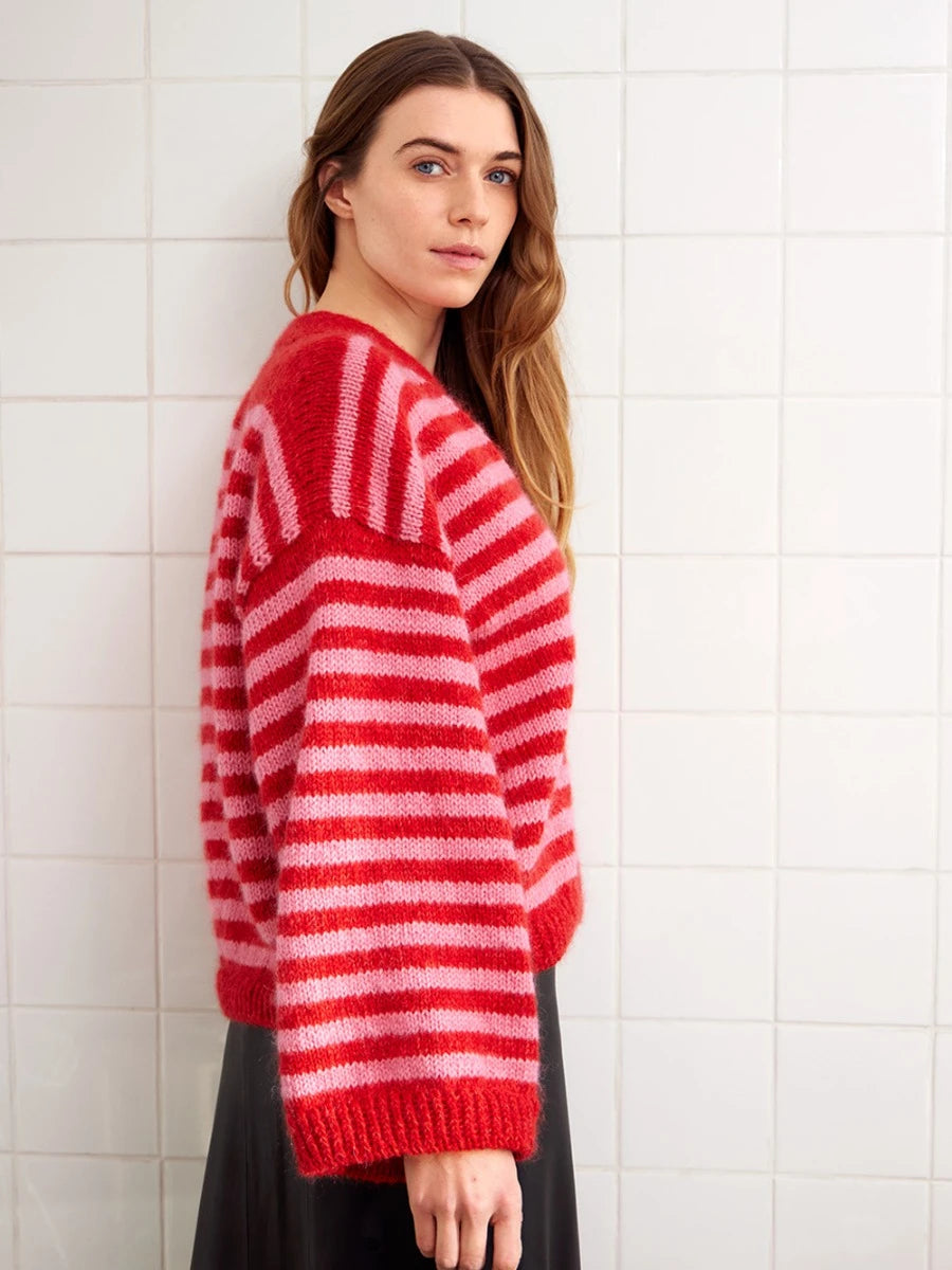 Hilton Cardigan Strickanleitung und Garnset von Sandnes Garn aus 2403 DIY, gestrickt mit Peer Gynt und Tynn Silk Mohair, Bild 4