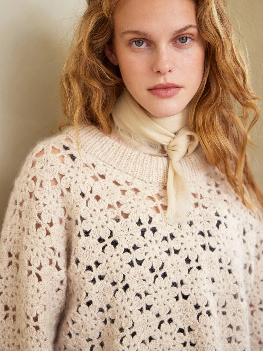 Fleur Sweater Strickanleitung und Garnset von Sandnes Garn aus 2403 DIY, gestrickt mit Tynn Peer Gynt und Tynn Silk Mohair, Bild 5