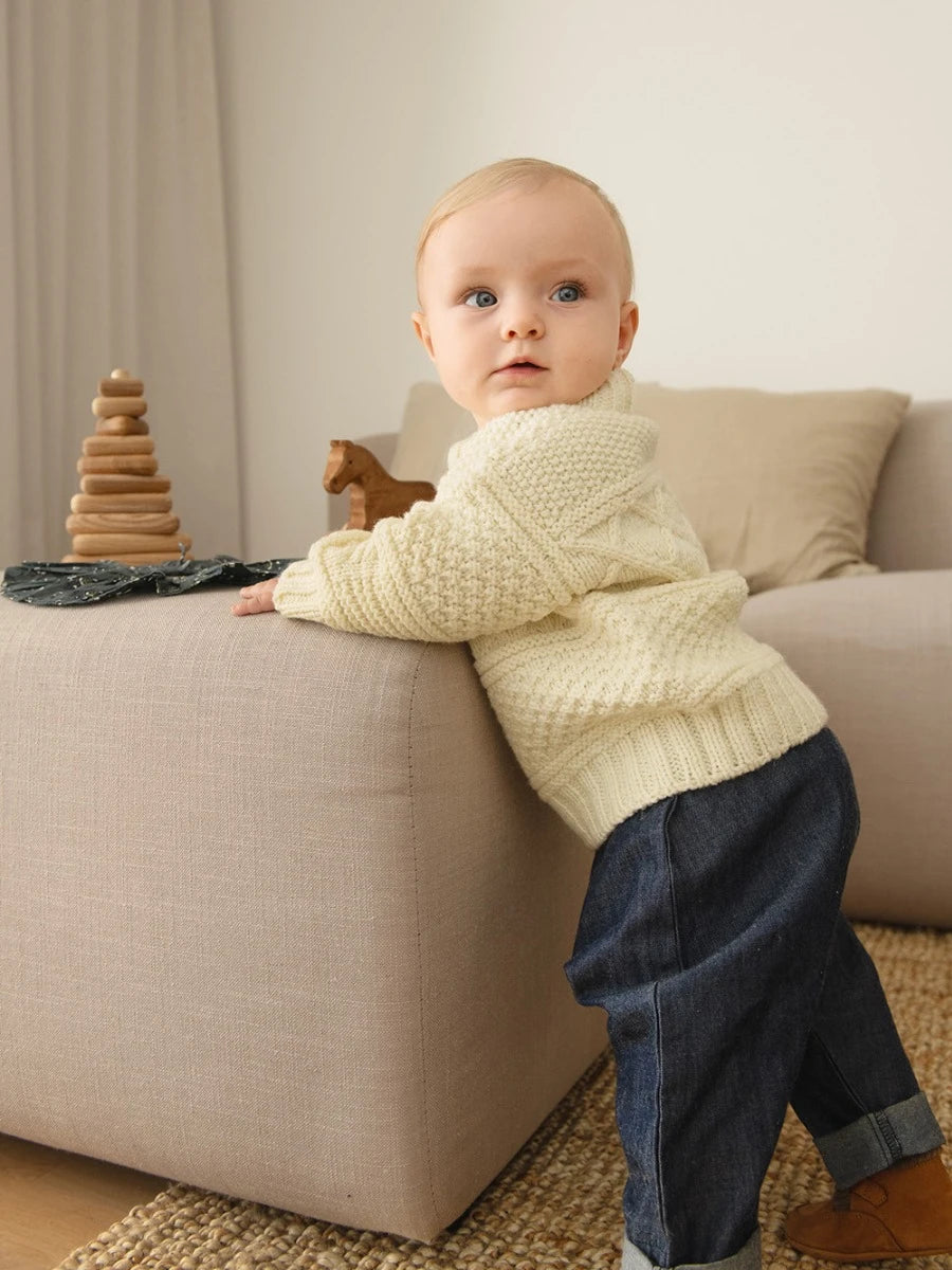 Anleitung GUERNSEY SWEATER BABY | 2413 myk start Nr. 1
