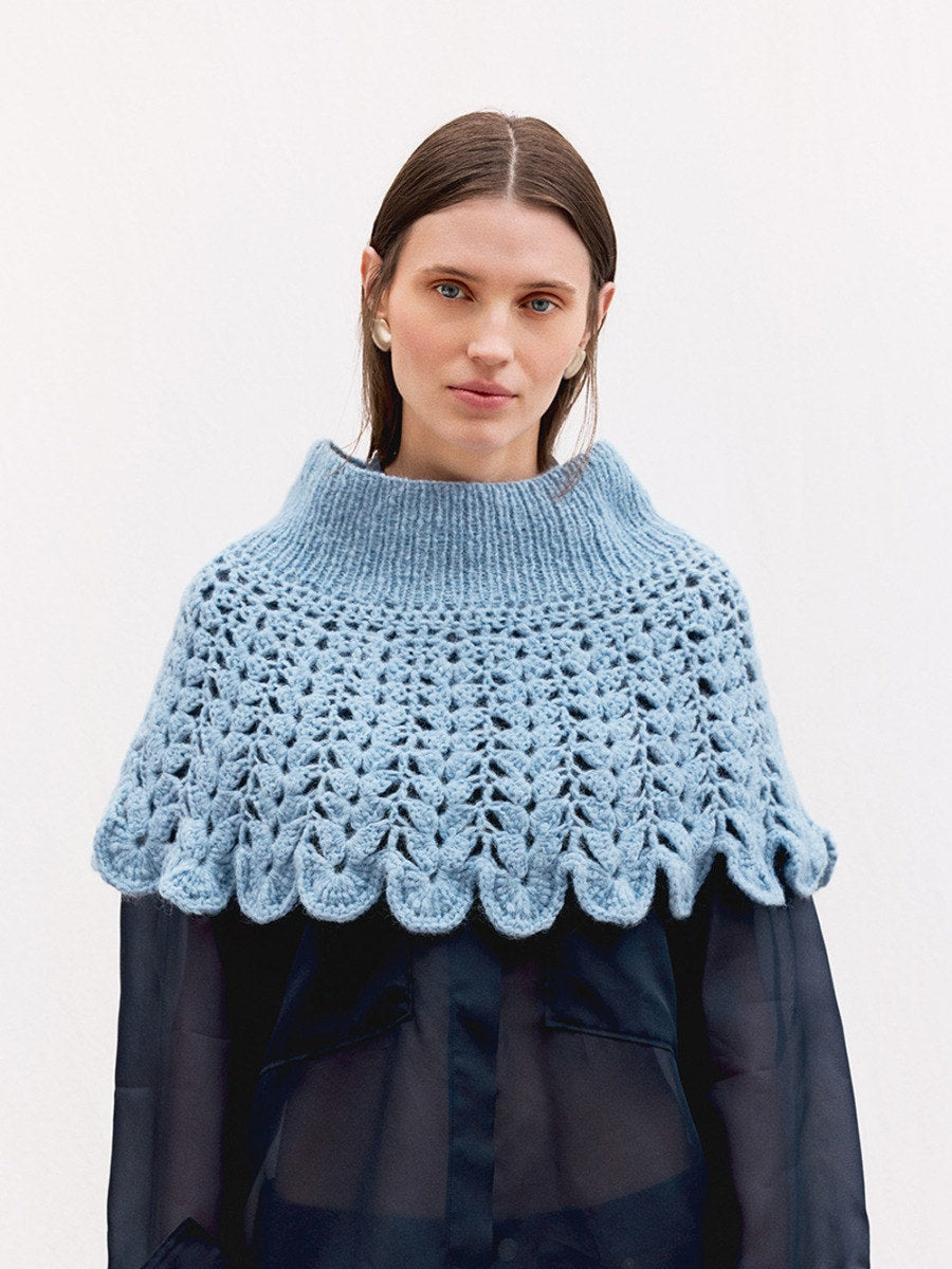 Flowerfield Poncho, Sandnes Garn Anleitung DIY 2606 Nr. 15, Ansicht 3