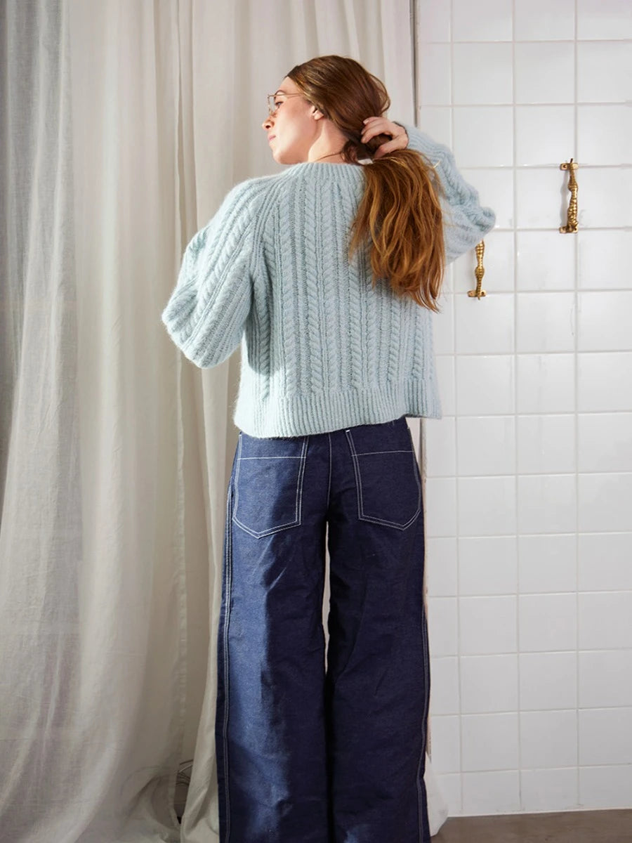 Kaja Sweater Strickanleitung und Garnset von Sandnes Garn aus 2403 DIY, gestrickt mit Kos und Tynn Silk Mohair, Bild 3